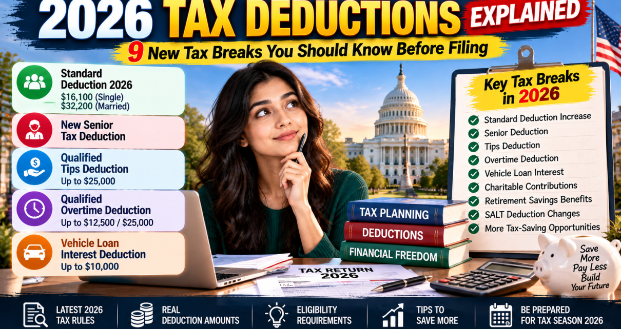 2026 tax deductions and new tax breaks explained for U.S. taxpayers