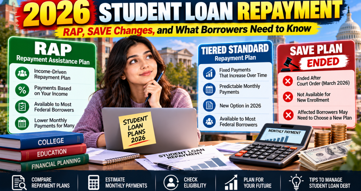 Student loan repayment plans in 2026 including RAP and SAVE changes