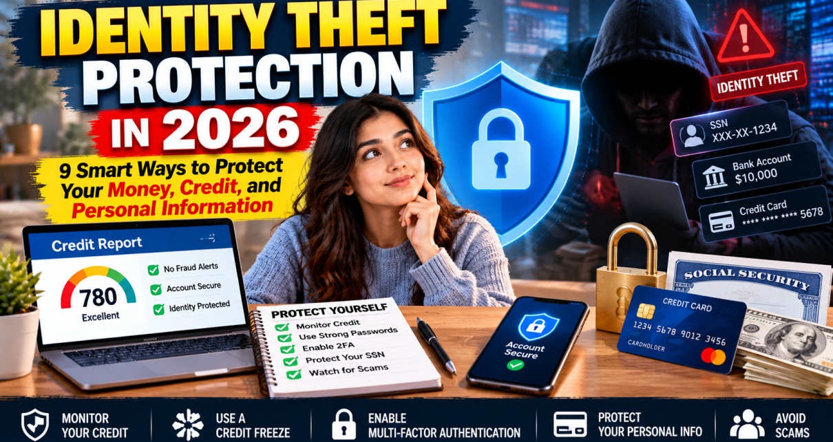 Identity theft protection in 2026 for protecting money, credit, and personal information